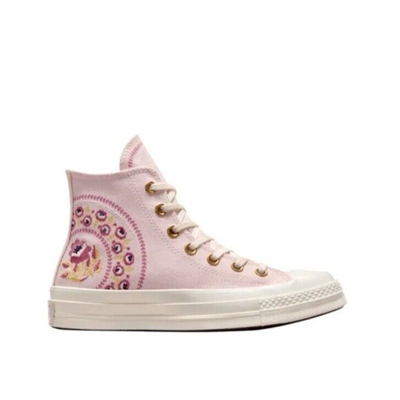 Converse Shoes - Converse Size 9 Chuck 70 High Embroidered Florals Blush Hush Pink Womens 9 NWOB